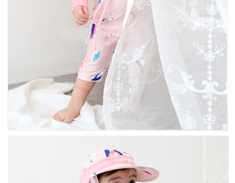 Đồ bơi trẻ em một mảnh Áo tắm cho bé gái dài tay áo chống nắng Đồ bơi cho bé sơ sinh 0-1-2-3-4-6 tuổi - Bộ đồ bơi của Kid áo bơi cho bé