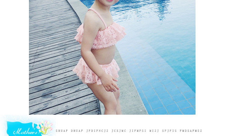 Đồ bơi trẻ em Hàn Quốc bé gái công chúa ren bé gái vừa và nhỏ chia đôi bikini đồ bơi cho bé - Bộ đồ bơi của Kid đồ bơi cho bé gái 12 tuổi