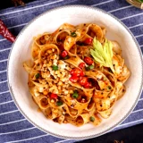 川香厨房 Шаанси масла с брызг лапши сухой лапша, горячая сухая лапша, широкая подвесная лапша, лента, фаст -фуд 160 г*5 мешков