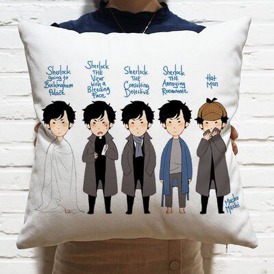 The same illustration cartoon around the US Theatre Dead Sherlock should support pillow custom to make a memorial cushion containing pillow core
