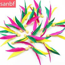 Packing big head and big mail elastic header shuttlecock board badminton badminton resistant childrens entertainment ball high elastic three-hair board