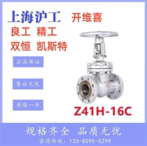 Shanghai Hugong Valve Lianggong cast steel flange gate valve z41h-16c high temperature steam heat transfer oil carbon steel rising stem