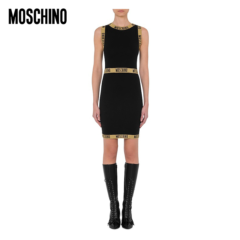 ͬMoschino/Ī˹ŵ  Ůʿ Logo Tape ëȹ