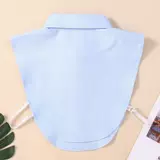 Белый синий фальшивый воротник, рубашка