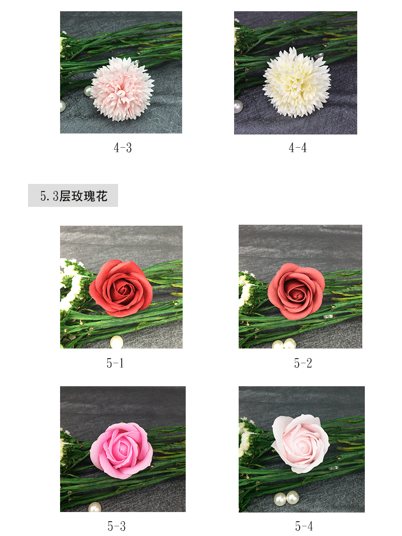 Ngày Valentine Mô phỏng Hoa hồng cẩm chướng Xà phòng Hoa Đầu Xà phòng Hoa Đầu Ngày Valentine Hoa Bó Hoa Chất liệu - Hoa nhân tạo / Cây / Trái cây các loại lan giả hạc