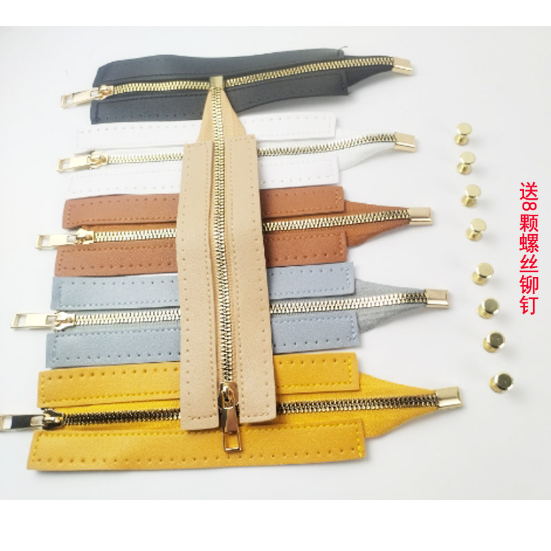 Handmade DIY Woven Bag Zipper, Hand-Sewn Leather Zipper, Rattan Bag Zipper, Universal Zipper for Leather Bags and Cloth Bags Handmade DIY Woven Bag Zipper, Hand-Sewn Leather Zipper, Rattan Bag Zipper, Universal Zipper for Leather Bags and Cloth Bags