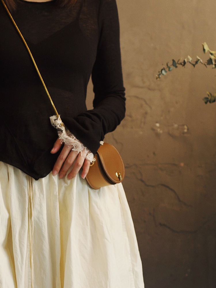 Kamo original design no small crowddesign mini-saddle bag slanted satchel style small satchel