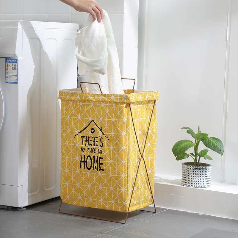 Cotton and Linen dirty laundry basket Foldable dirty laundry storage basket Large laundry basket Household fabric Nordic laundry basket