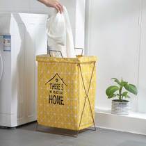 Cotton linen dirty clothes basket foldable dirty clothes storage basket large laundry basket home fabric Nordic laundry basket