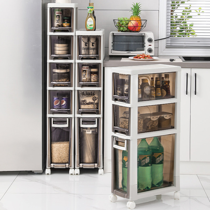 16 16 18 20 22cm 22cm clamping slit accommodating cabinet drawer Kitchen Washing Machine Next Narrow Slit Containing Cabinet Shelve