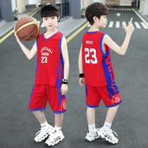 Boys ball suit suit Summer 2022 new CUHK Scout childrens summer clothes children basketball clothes sports vest speed dry clothes