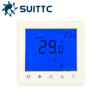 Xinyuan touch screen thermostat control panel three-speed switch central air conditioning temperature control switch fan coil 9005