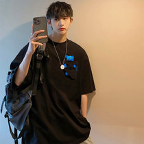 ADER Error Pocket Small Bear Tide Card American High Street Little Crowdloose Men Lovers Short Sleeve T-Shirt Woman