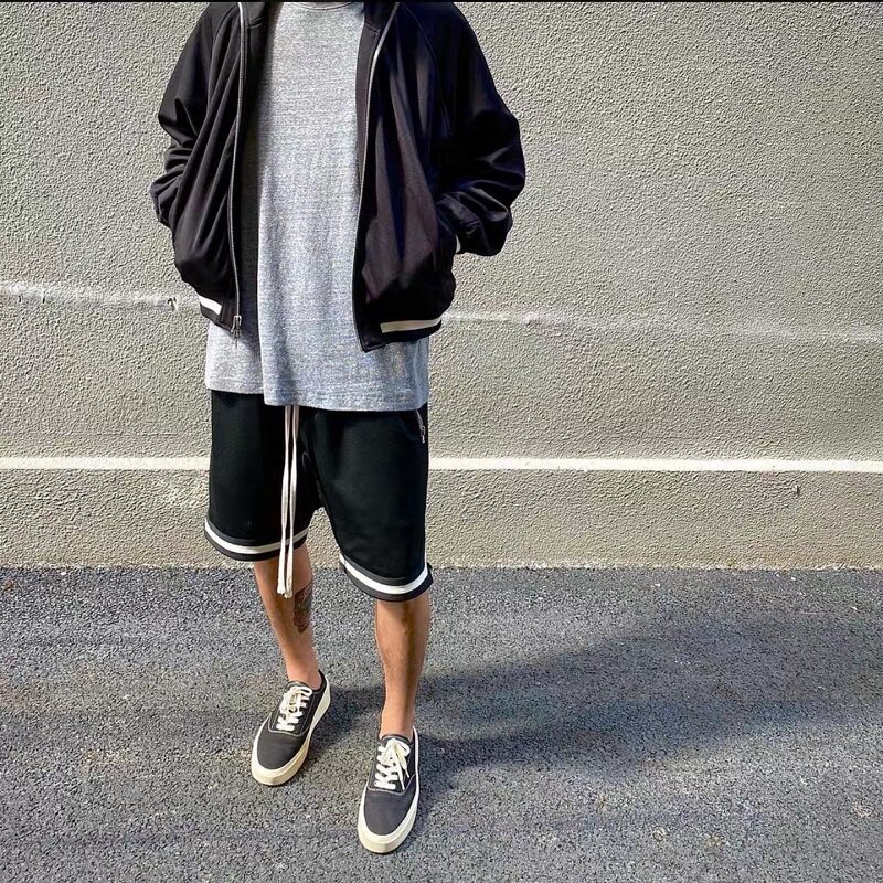 FOG FEAR OF GOD Main Line Fifth Season 5th Mesh Draw Rope Shorts Sports Basketball 50% Pants Men High Street