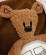 Handmade DIY Mr. Bean Teddy Bear LAOSHU DIY Material Kit Ice Thread Hand Sewing Crochet Bear Doll Gift