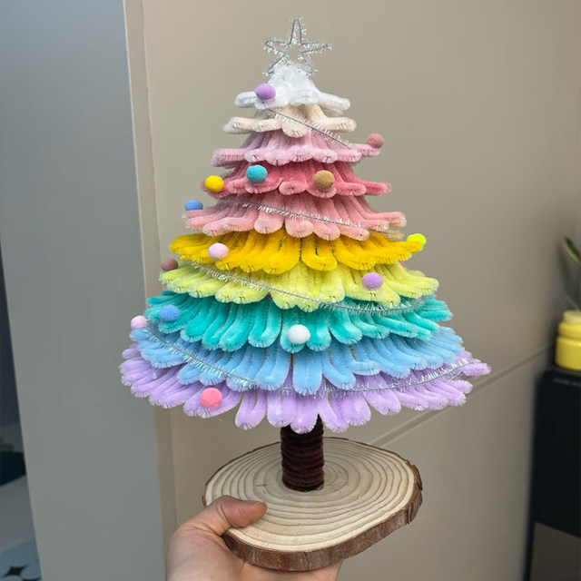 Giant DIY Christmas Tree Creative Handmade Twist Stick Christmas Decoration Gift for Girlfriend Huge Size Material Kit