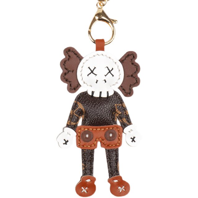 DIY Cartoon Doll Keychain Handmade LAOSHU Material Kit Hand-Sewn Cartoon Bag Pendant Gift for Boyfriend