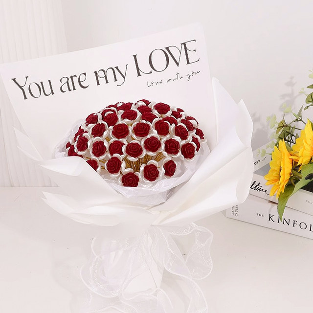 520 Valentine's Day gift, hand-woven diy roses, homemade immortal artificial flowers that never fade, for your girlfriend