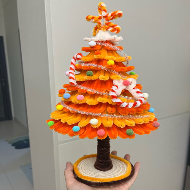 Giant DIY Christmas Tree Creative Handmade Twist Stick Christmas Decoration Gift for Girlfriend Huge Size Material Kit