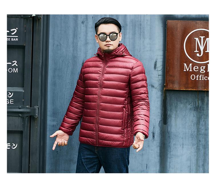 Cộng với phân bón XL cặp đôi chống mùa giải bông nam xuống áo khoác ngắn ngoài trời áo khoác nhẹ mùa đông áo dạ