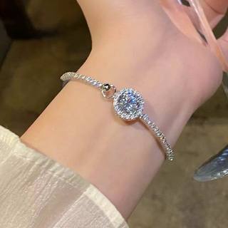 微镶锆石心动闪耀闪钻手链女轻奢小众精致手镯闺蜜女生手饰品批发