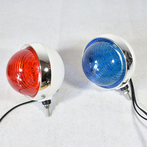 Motorcycle security patrol front strobe light round flash LED highlight electric road opening one drag two round lights color