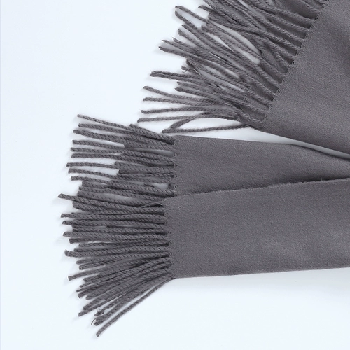 Комфортный мягкий удерживающий тепло шарф с кисточками для влюбленных, 2023, простой и элегантный дизайн