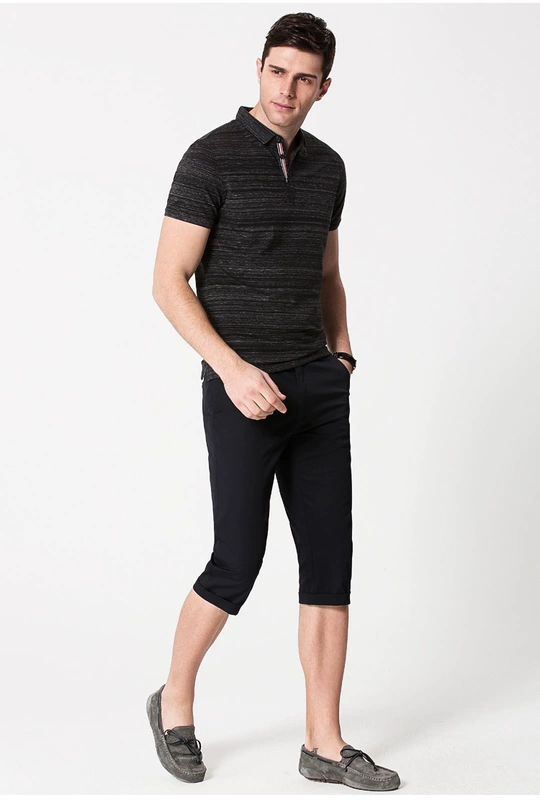 Hàng ngàn con hạc giấy nam áo polo ngắn tay nam Mùa hè nam mỏng áo thun cotton màu sắc kinh doanh thường xuyên áo polo nam đẹp