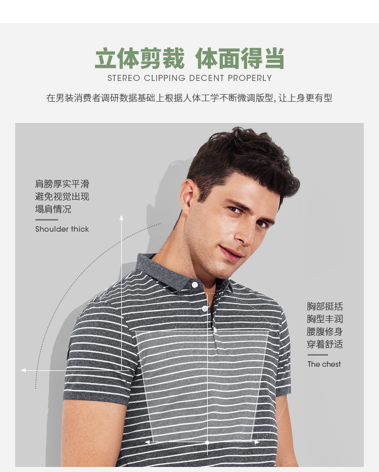 Hàng ngàn con hạc giấy ngắn tay áo thun nam sọc áo polo Hàn Quốc nửa tay mùa hè nam áo thun thủy triều ao polo nam