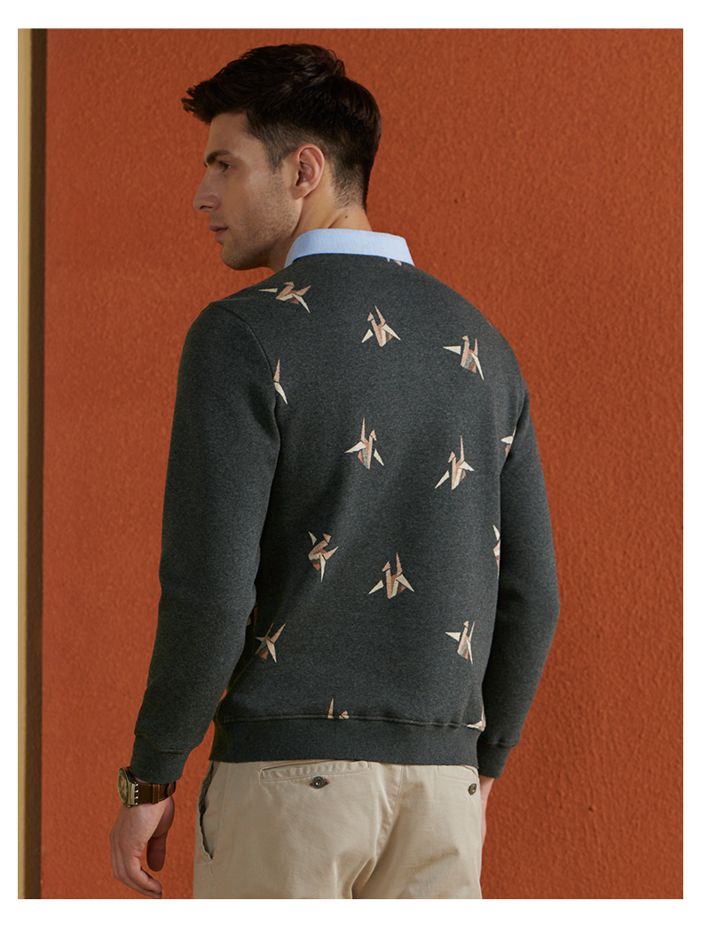 Sweatshirt homme QZHIHE    en Coton - Ref 3129045 Image 19