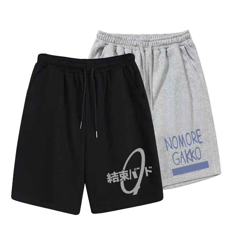 Lonely Rock Shorts End Band Anime Style Merchandise Summer Five-Point Shorts Casual Loose Sports Shorts Lonely Rock Shorts End Band Anime Style Merchandise Summer Five-Point Shorts Casual Loose Sports Shorts