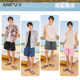 Sanfu 2024 ໃຫມ່ summer shorts ຜູ້ຊາຍເຢັນ breathable ກິລາຄູ່ຜົວເມຍອອກກໍາລັງກາຍແລ່ນຫ້າຈຸດ pants ກາງເກງວ່າງ