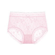 Sanfu womens mid-waist hip-covering underwear elegant lace soft comfortable breathable semi-boxer briefs for women 489594
