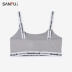 Sanfu Women Vest mùa xuân Tương phản đơn giản Tiếng Anh Dây đeo vai chạm đáy Vest thoải mái Đồ lót 419587 - Áo vest