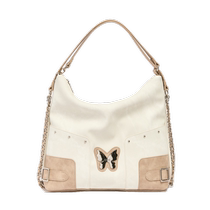 Sanfu shoulder bag winter sweet cool butterfly metal label dual-use backpack armpit bag womens bag 489511