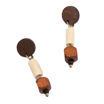 Sanfu Tianku Art Wandering Wood Earrings Pair Fashion Design Accessories Jewelry Earrings 836143