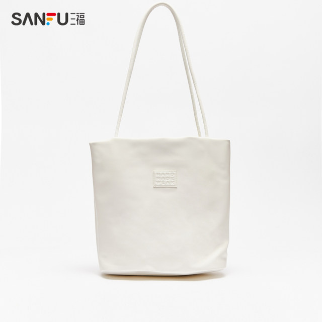 Sanfu Tote Bag Women's Spring Idyllic Holiday Style ຄວາມອາດສາມາດຂະຫນາດໃຫຍ່ Puppy Doll Armpit Bag Cute Shoulder Bag 483574