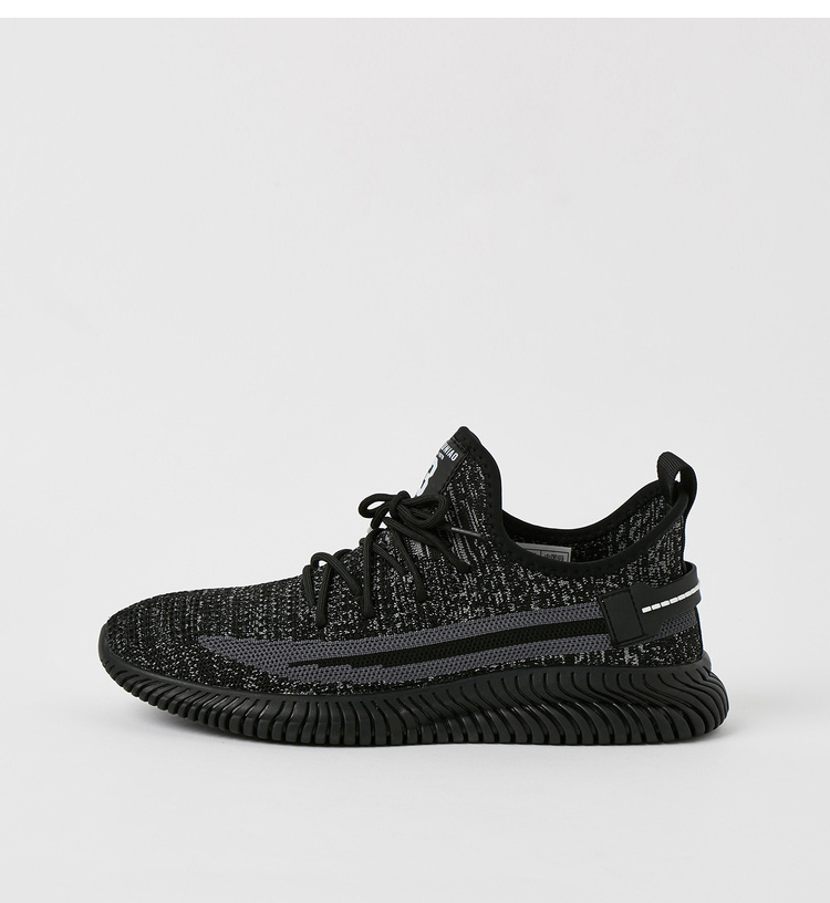 Sanfu 2019 nam mùa thu bay dệt loạt bông tuyết điểm đường phố giày sneaker đế thấp đế thấp 778649 - Giày thấp giày sneaker nam trắng