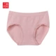 Sanfu Womens Mid-Pack Eo Hip Rounded Quần lót đơn giản Lady Pure Color Ren căng xà cạp 412957 - Giống cái