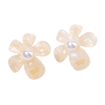 Sanfu Retro Mint Green Flower Earrings Pair Temperament Fashion Decorative Earrings Earrings Jewelry 833106