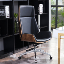 Computer chair home comfortable and sedentary chair leather chair office chair can lie back meeting room seat