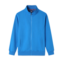 Work clothes sweatshirts custom-made stand-up collar jackets cardigans custom-made work clothes fitness coaches winter printed logo embroidery