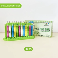 Зеленые металлические счеты для обучения математике