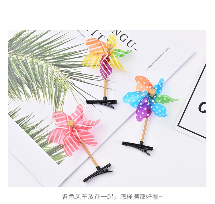 Sáng tạo cối xay tóc trẻ em dễ thương Hàn Quốc tiara cô gái kẹp tóc đầu clip phụ cô gái tóc bé kẹp nơ bản to