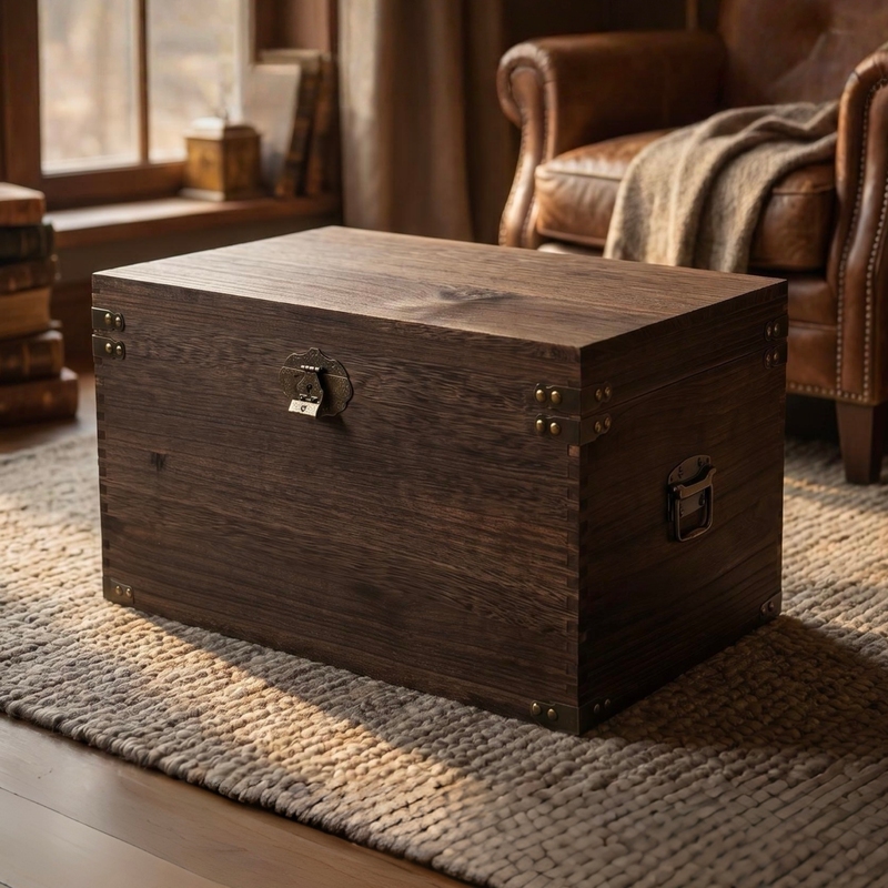 Retro Old-Fashioned Large Wooden Box Solid Wood Box Household Moisture-Proof Tea Box Rectangular Wooden Storage Box Storage Box Retro Old-Fashioned Large Wooden Box Solid Wood Box Household Moisture-Proof Tea Box Rectangular Wooden Storage Box Storage Box