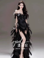 06перо платье