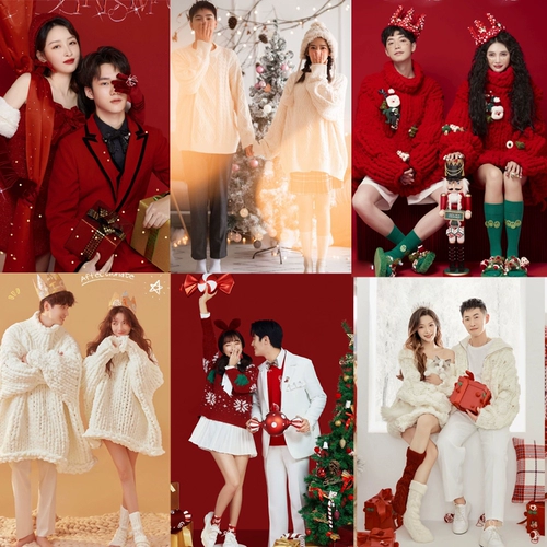 Рождественское осеннее демисезонное красное платье для влюбленных для отдыха