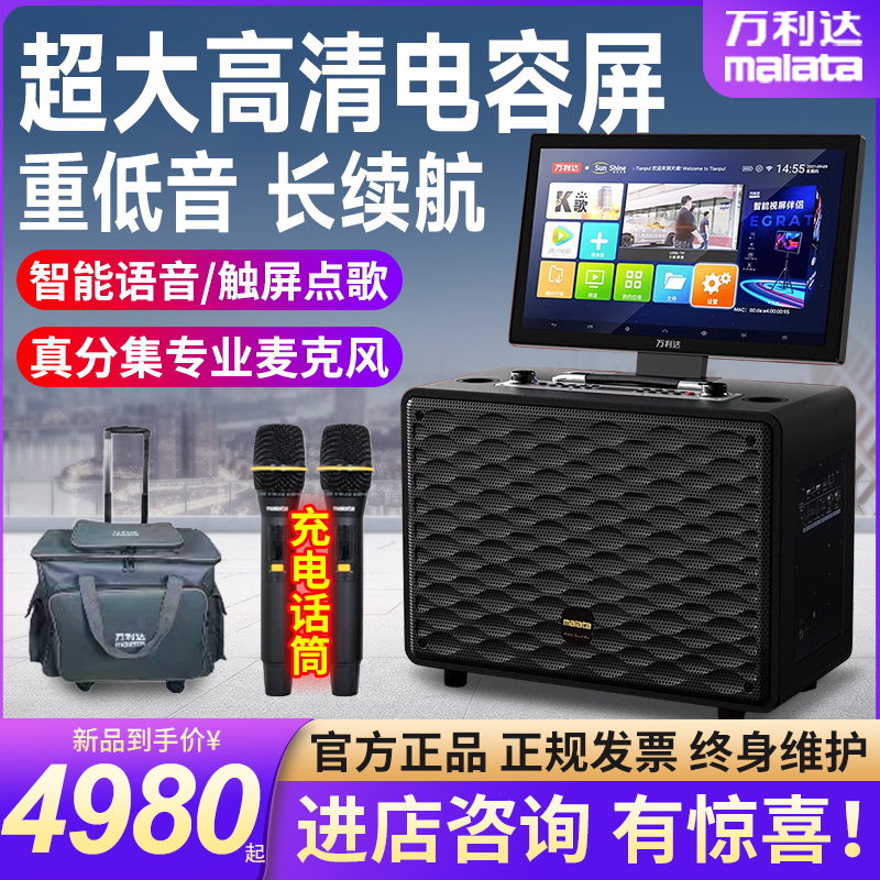 Vanlida M9096 Square Dance Sound With Display Outdoor Speaker K Song Live Mobile Karaoke All-in-one-Taobao