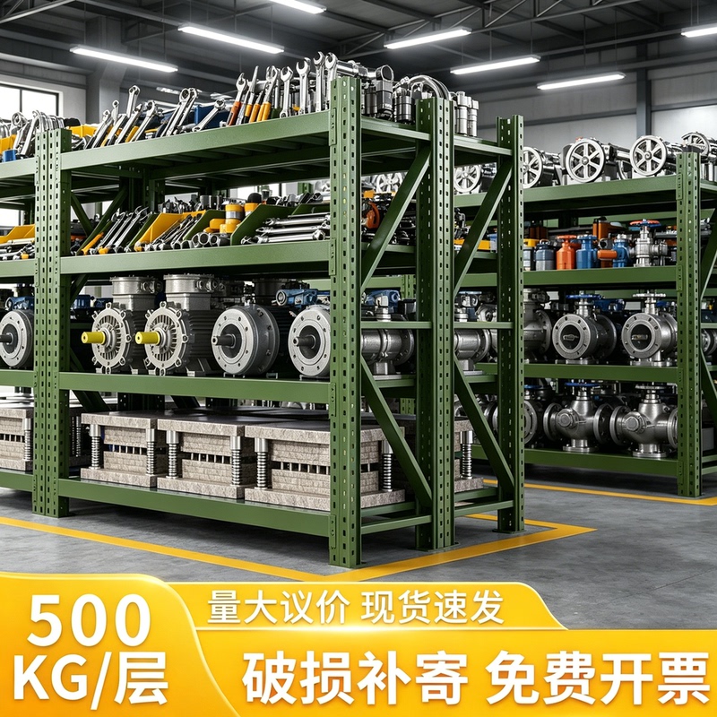 Heavy-Duty Shelving Mold Storage Cargo Rack, Thickened Industrial Super Load-Bearing Warehouse Factory Hardware and Electrical Equipment Storage Rack