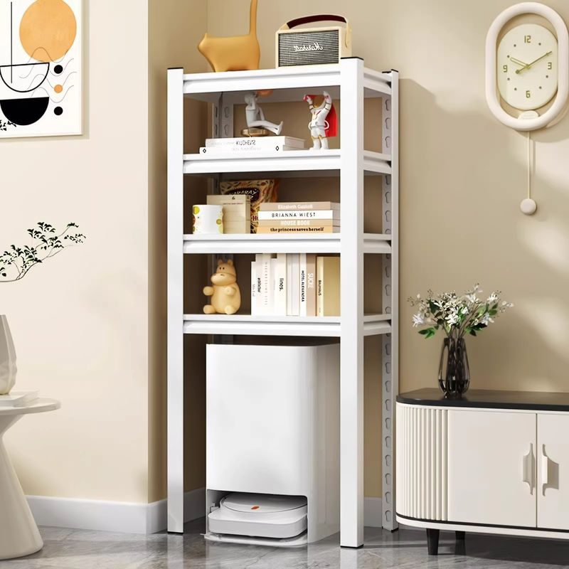 Robot Vacuum Cleaner Storage Rack, Washing Machine Trash Can Above Storage Rack, Multifunctional Household Floor-Standing Shelf